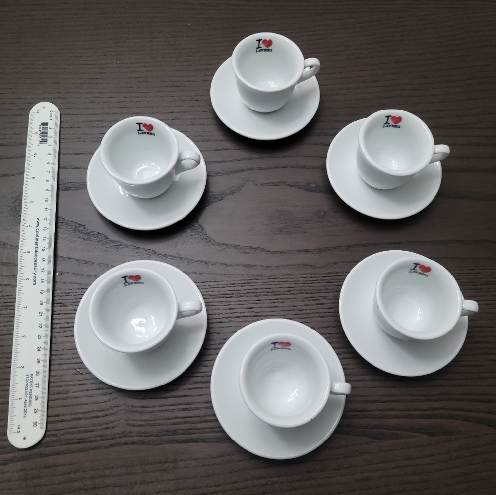 RICHARD GINORI I love Laveno set of 6 Expresso Cups And Saucers